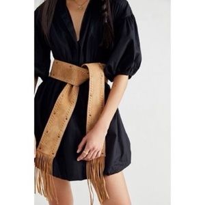 Free People Blaire Fringe Wrap Belt